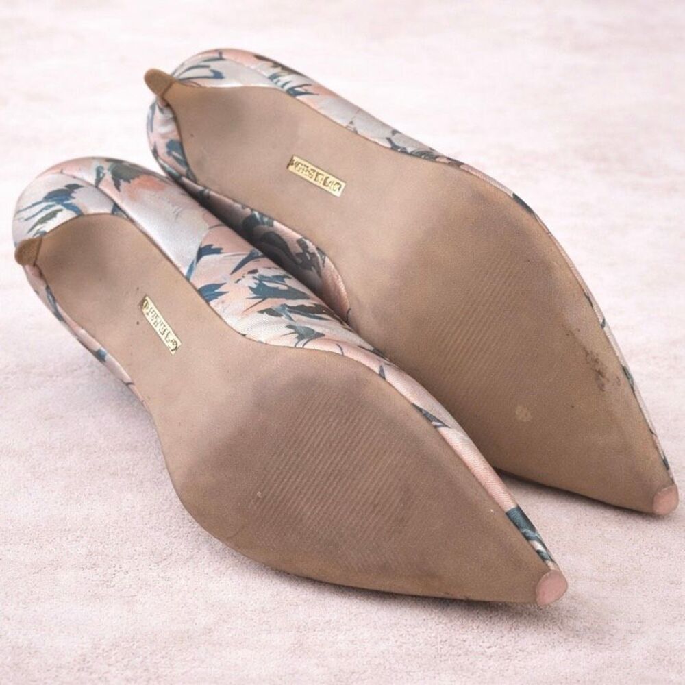 Louise et Cie Jordyna Heels Floral Satin Multicolor Women 7.5 Boho Romantic - Picture 6 of 6